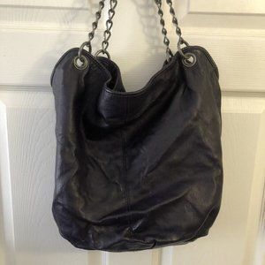 Converse One Star Faux Leather Distressed Purple Shoulder Satchel Tote Bag